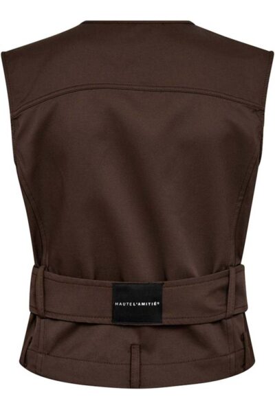 Rabi belt vest mocca Haute L’Amitie