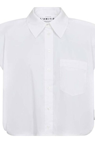 Dinnie ns poplin shirt white Haute L’Amitie