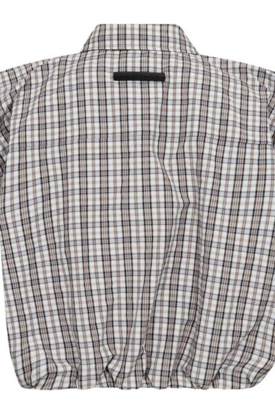 Dinnie ns mini check shirt o-white Haute L’Amitie