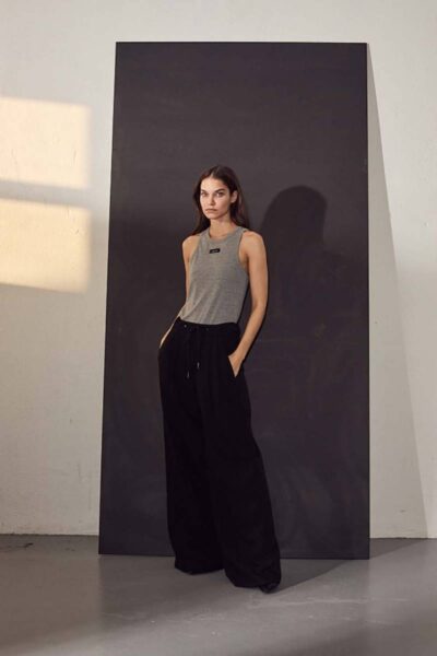 Michelle tailor tie tall pant black Haute L’Amitie