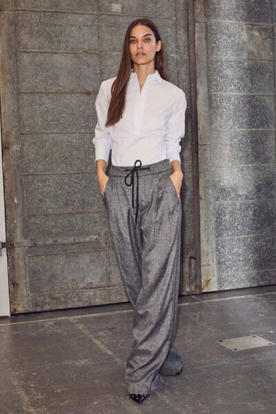 Pure placket shirt white Haute L’Amitie