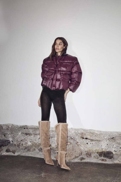 Climb crop pocket jacket dusty wine Haute L’Amitie