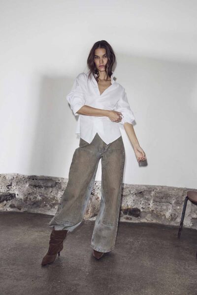 Celeste patch vintage tall jeans Haute L’Amitie