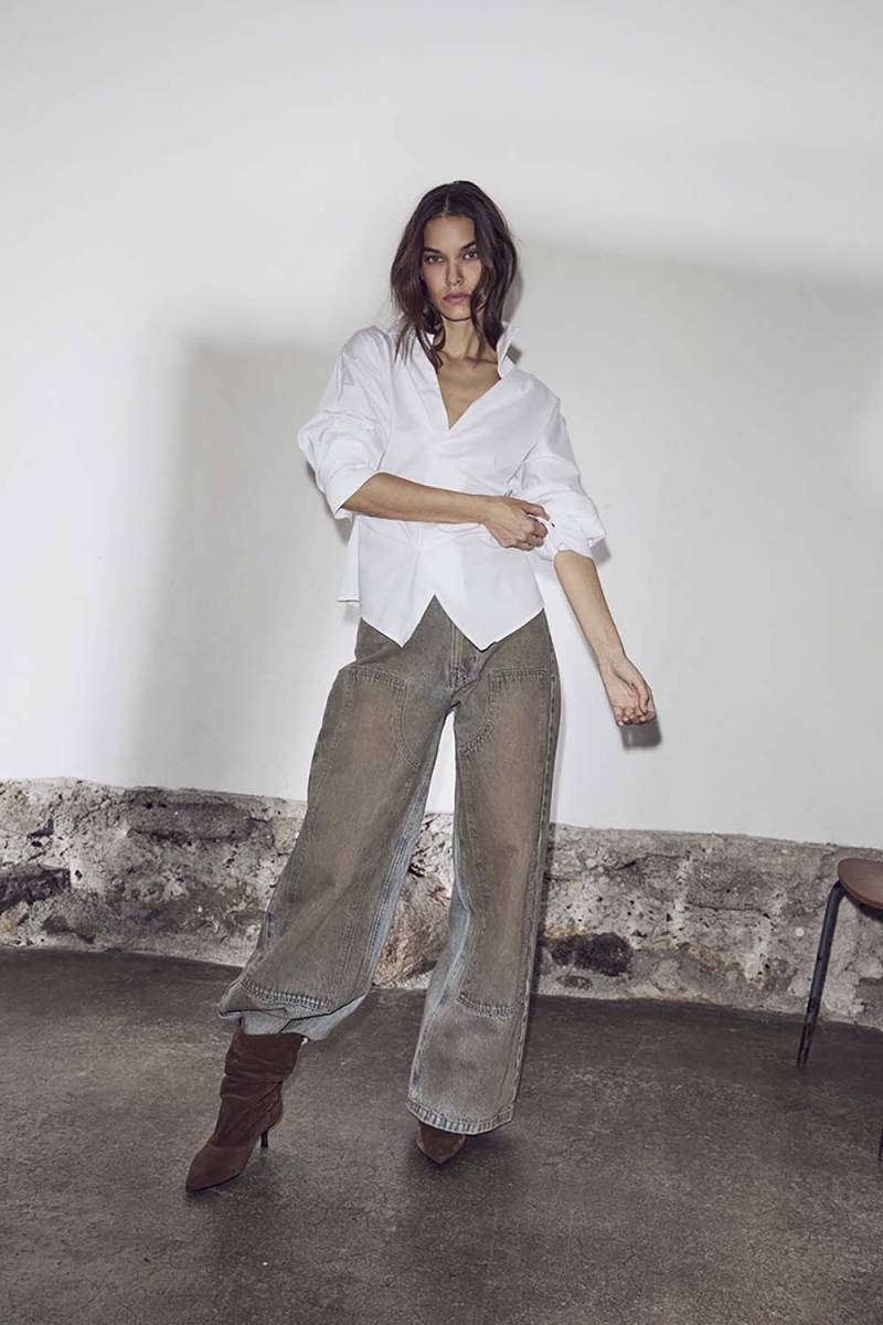 Celeste patch vintage tall jeans Haute L'Amitie - Afbeelding 2
