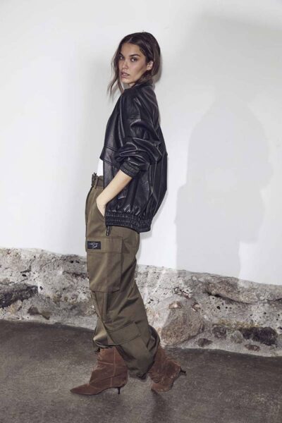 Rabi cargo pocket tall pant army Haute L’Amitie