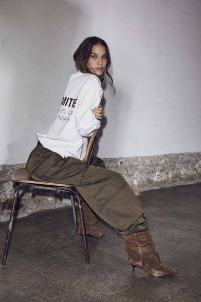 Rabi cargo pocket tall pant army Haute L’Amitie