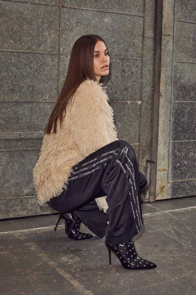 Logo tape track tall pant black Haute L’Amitie