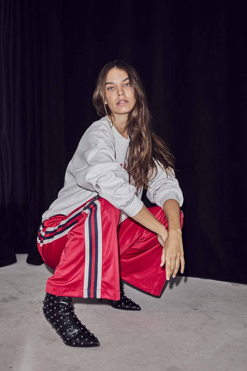 Studio logo sweat pearl mel./red Haute L'Amitie - Afbeelding 3