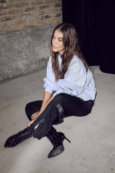 Sophie stripe shirt pale blue Haute L’Amitie