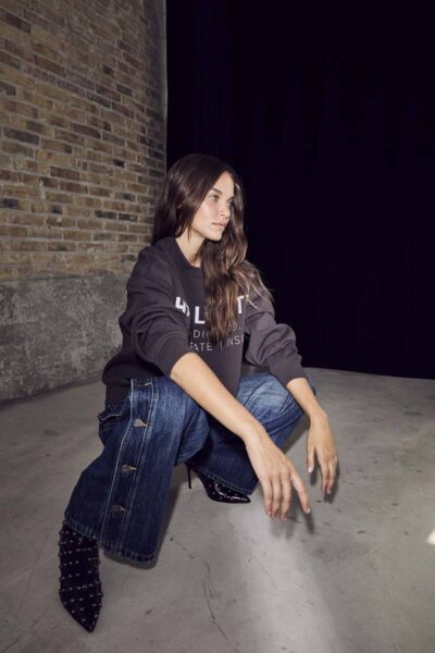 Denize button tall jeans denim blue Haute L’Amitie