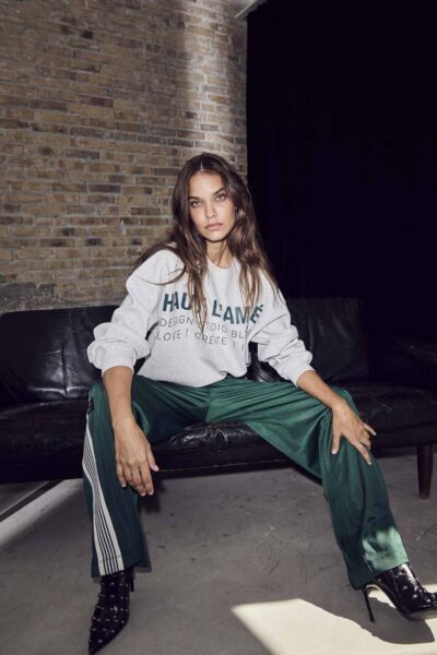 Studio logo sweat pearl melange Haute L’Amitie
