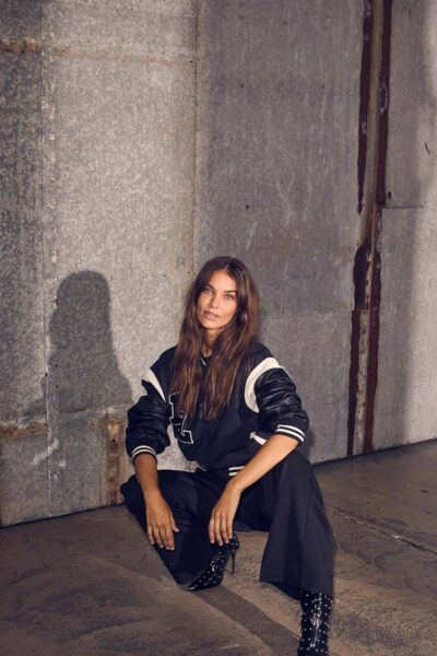 Haute L’Amitie mix bomber black