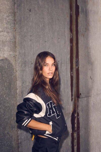 Haute L’Amitie mix bomber black