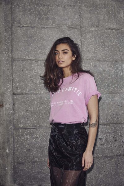 Noma acid curve studio tee pink Haute L’Amitie