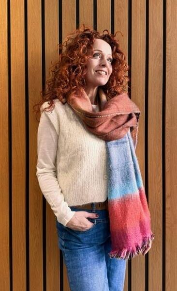 Anabel vest ecru Inti Knitwear