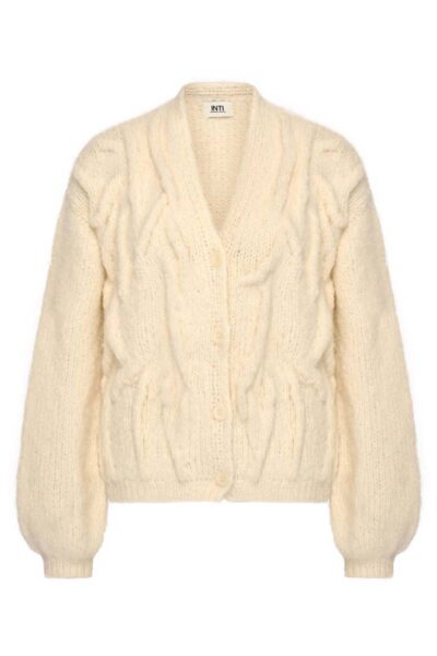 Ria vest ecru INTi Knitwear