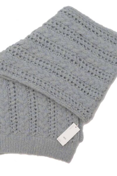 Holly shawl silver Inti handmade knitwear
