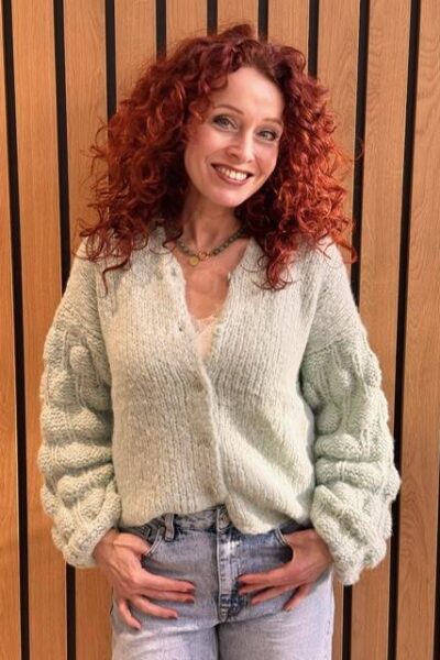 Gaby vest matcha INTI Knitwear