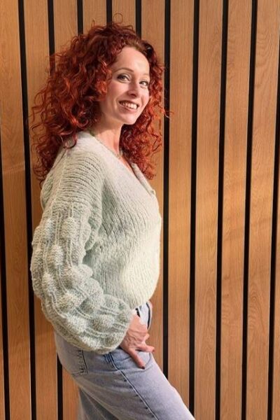 Gaby vest matcha INTI Knitwear
