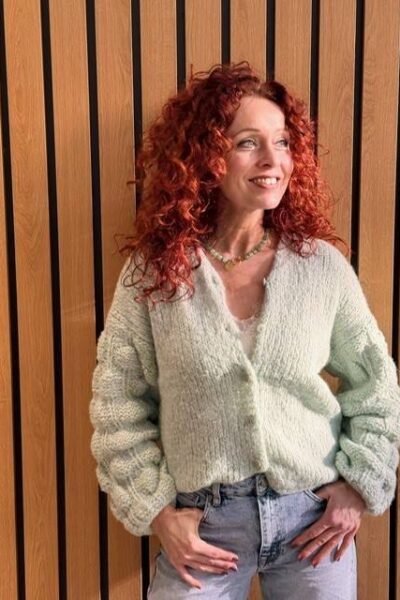 Gaby vest matcha INTI Knitwear