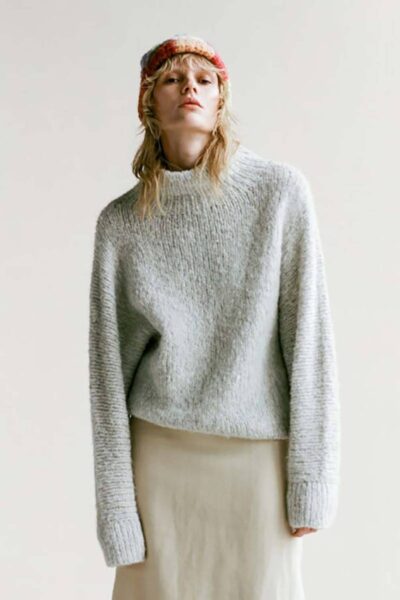 Paola sweater silver Inti Knitwear
