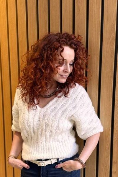 Rosa sweater ecru INTI Knitwear