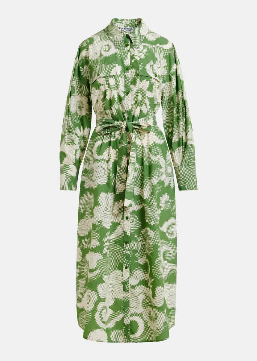 Jaudi shirt dress C4 spirulina green Essentiel - Afbeelding 7