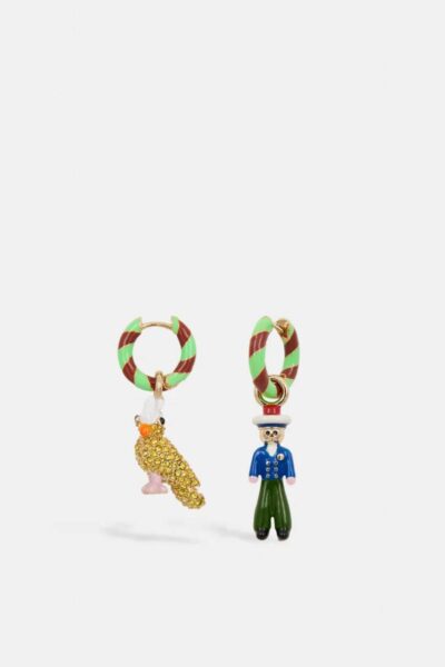 Jhally earrings with charms C1 pink Essentiel