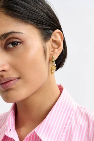 Jhally earrings with charms C1 pink Essentiel
