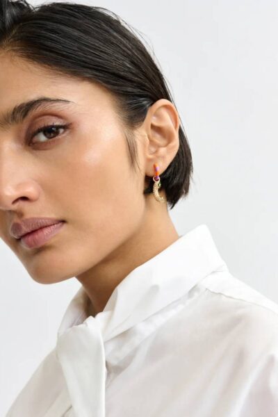 Jocat earrings with charms C1 mauve Essentiel