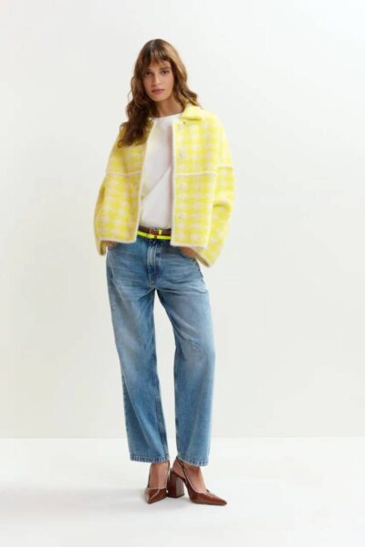 Joking knit jacket C2 lemon squeeze Essentiel