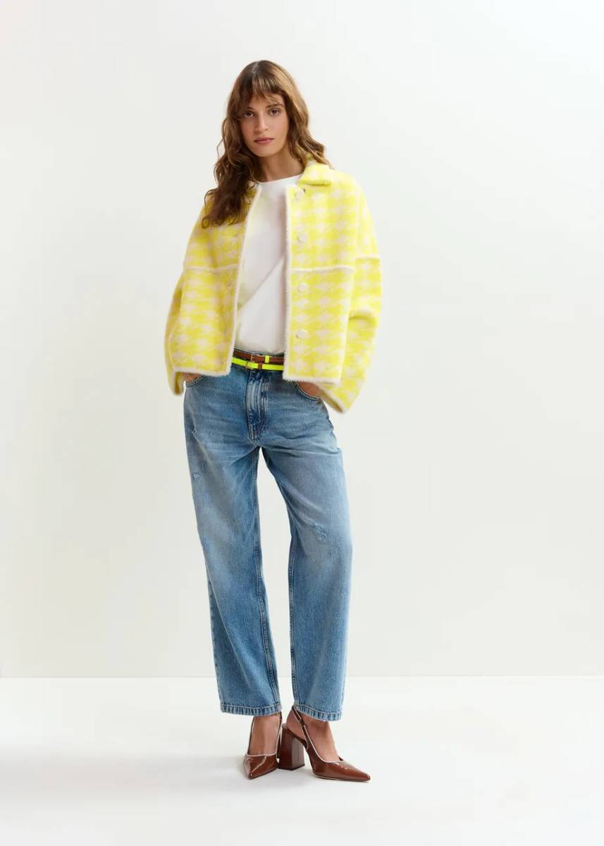 Joking knit jacket C2 lemon squeeze Essentiel - Afbeelding 2