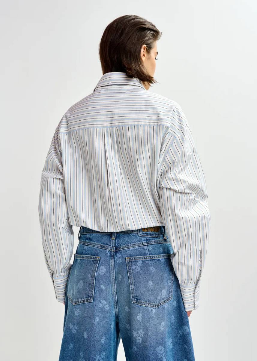 Jomato pointy collar shirt C1 nile blue Essentiel - Afbeelding 3