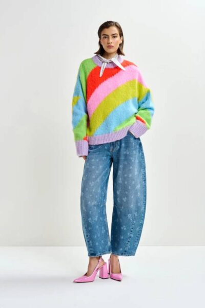 Jomato pointy collar shirt C1 nile blue Essentiel