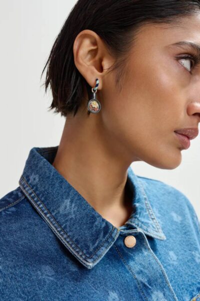 Jubby earrings with charms C1 nile blue Essentiel