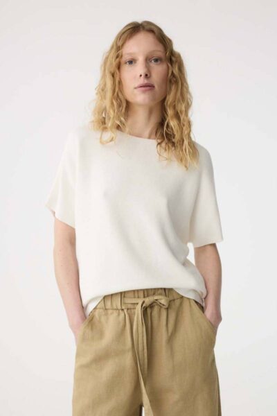 Eva top off white Knit-ted