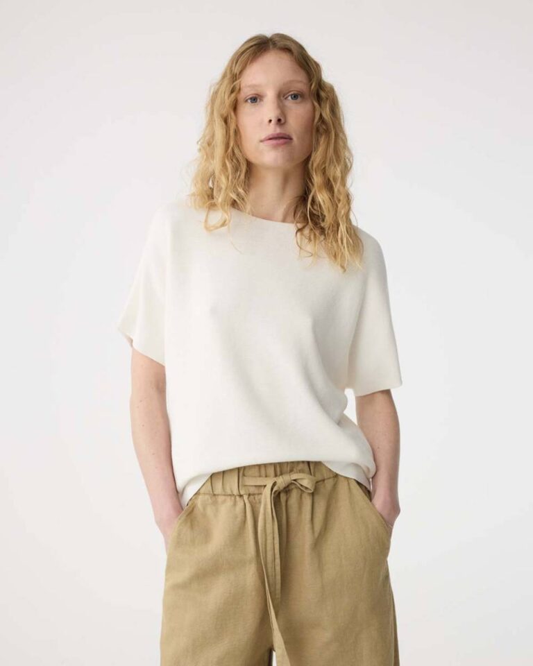 Eva top off white Knit-ted