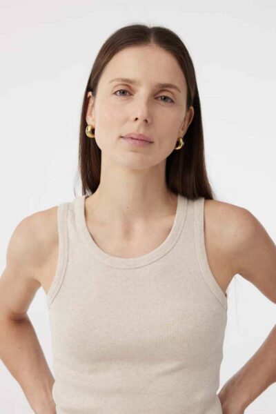 Ella top sand Knit-ted