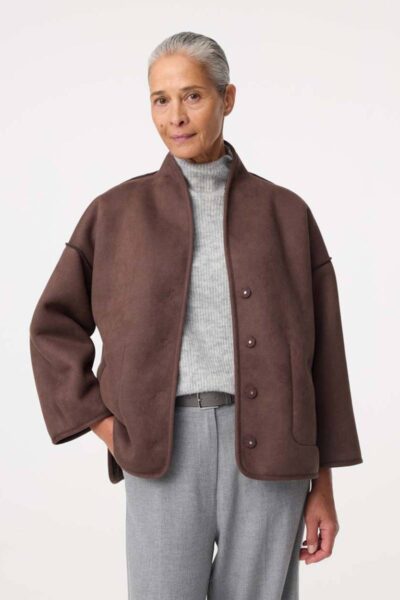 Joko jacket choco Knit-ted