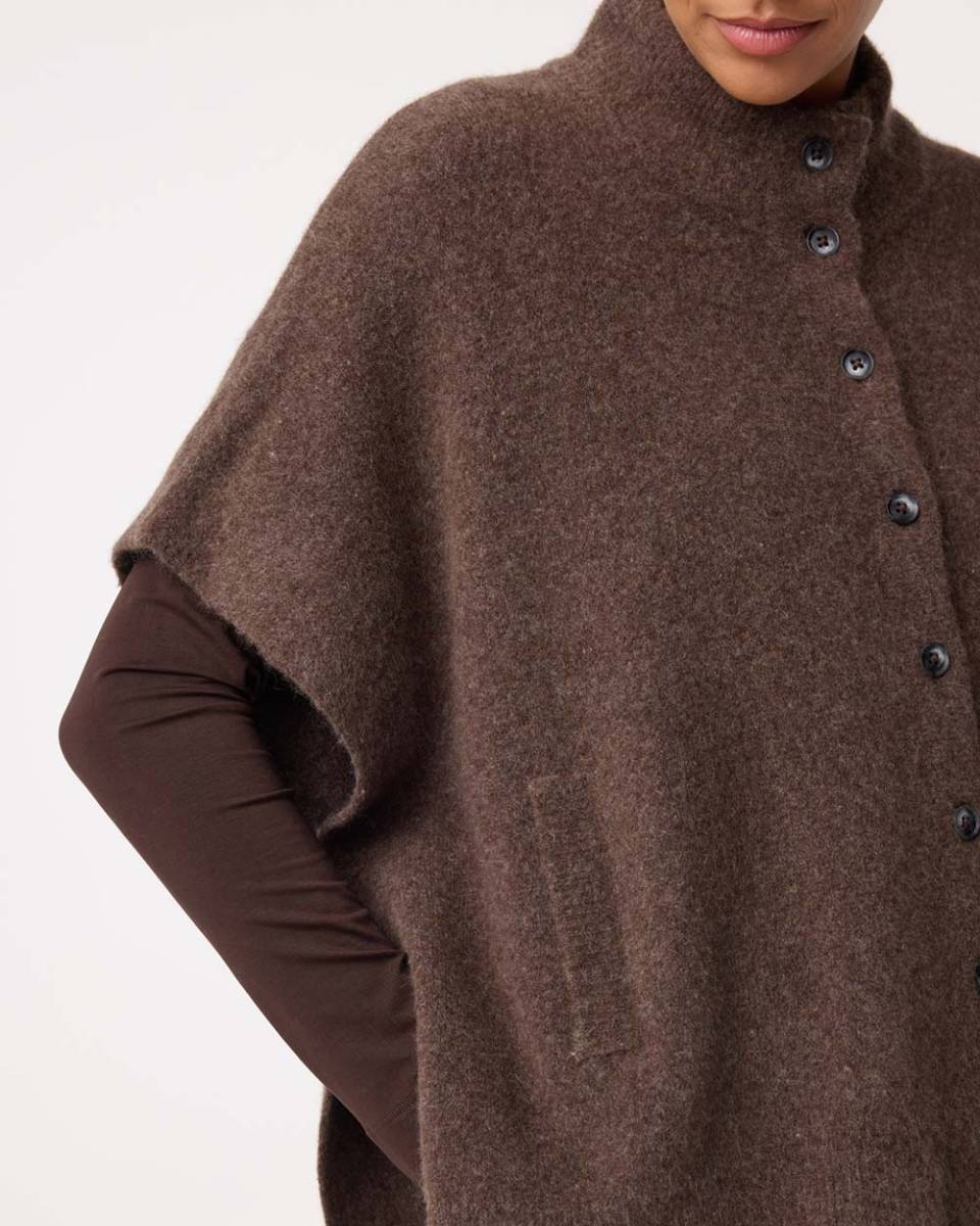 Tove poncho choco Knit-ted - Afbeelding 4
