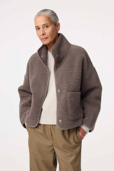 Jill jacket walnut Knit-ted
