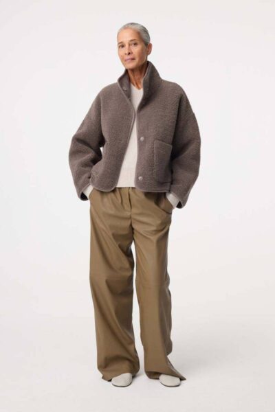 Jill jacket walnut Knit-ted