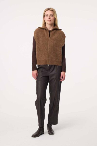 Manny cardigan mid brown Knit-ted