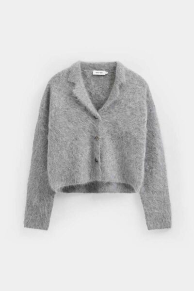 Niki cardigan mid grey Knit-ted
