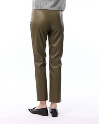 Cleo pants dark olive Knit-ted
