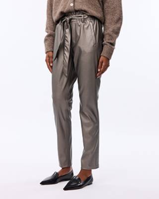 Francis pants metallic taupe Knit-ted