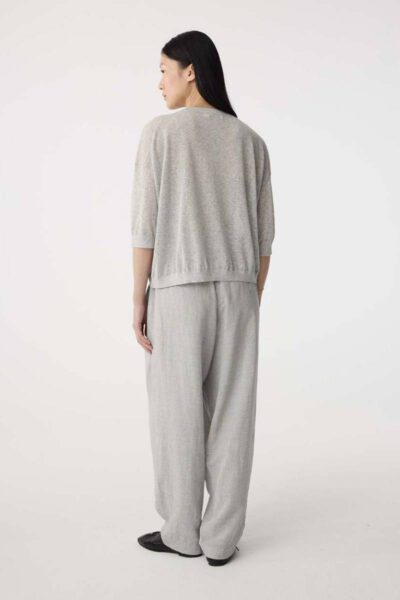 Fanes t-shirt grey melange Knit-ted