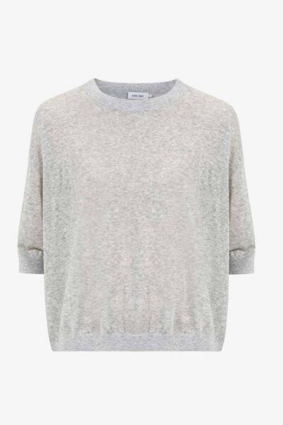 Fanes t-shirt grey melange Knit-ted