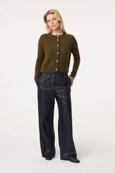 Emile cardigan moss Knit-ted