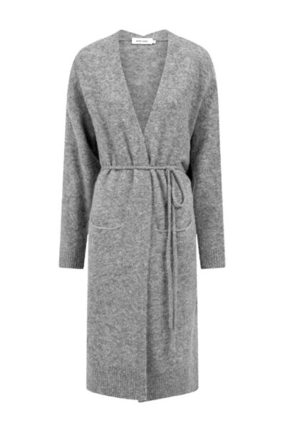 Holly cardigan mid grey Knit-ted